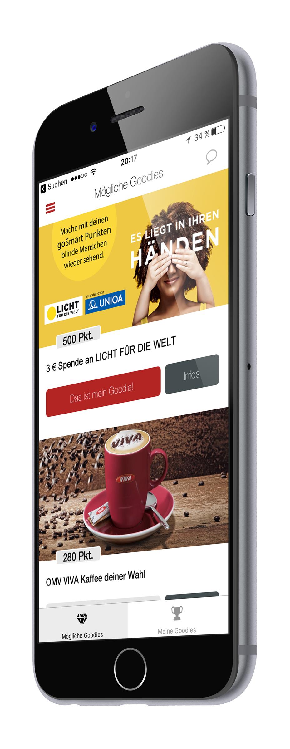 goSmart-App - Spende für Licht für die Welt