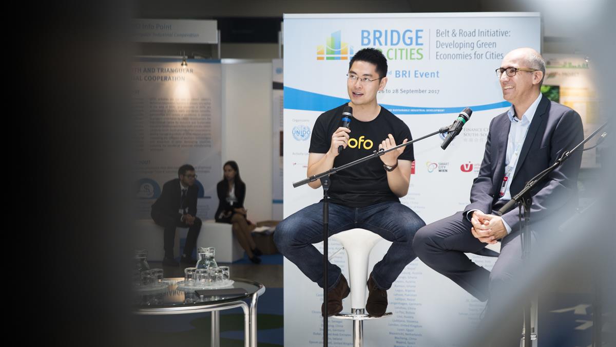 COO und Co-Founder Yanqui Zhang bei der UNIDO-Konferenz