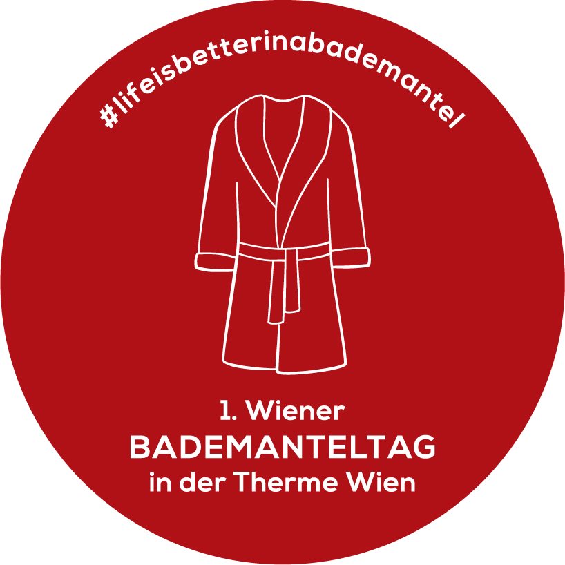 Logo Bademanteltag Therme Wien 