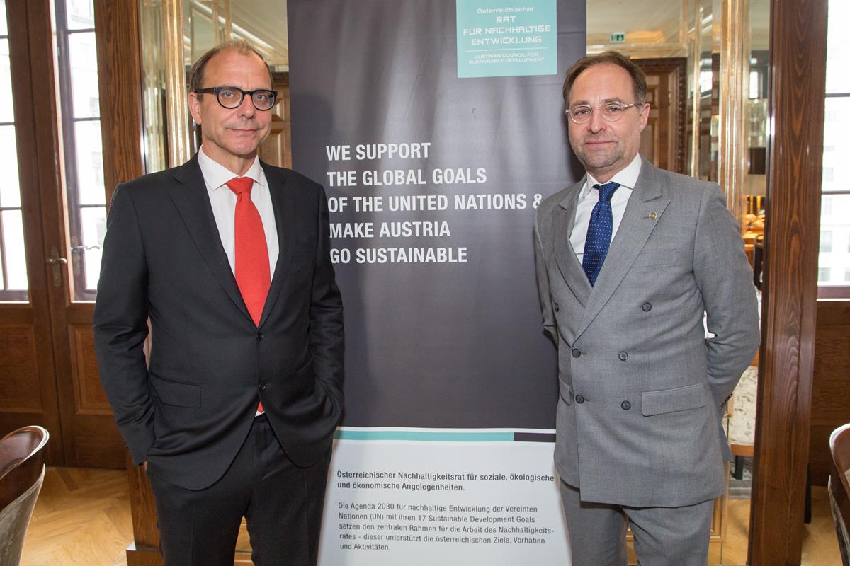 v.l.n.r. Dr. Christoph Müller, Dr. Markus Bürger, Österreichischer Rat für Nachhaltige Entwicklung