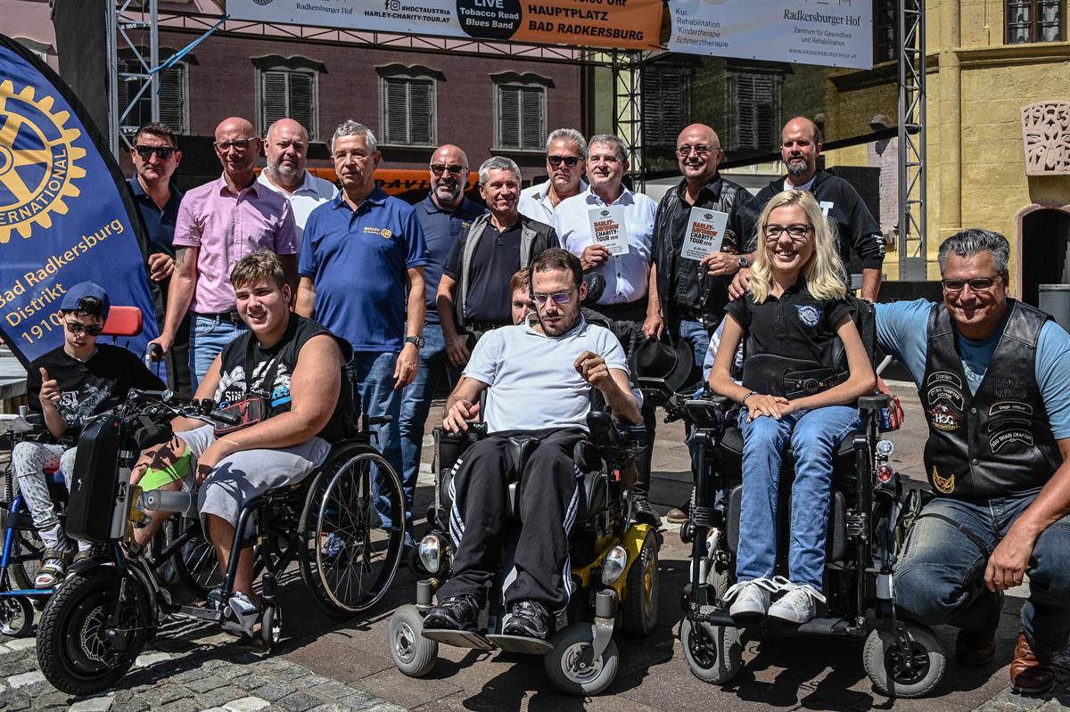 Zahlreiche Betroffene begleiteten die 24. Harley-Davidson Charity-Tour durch Österreich.
