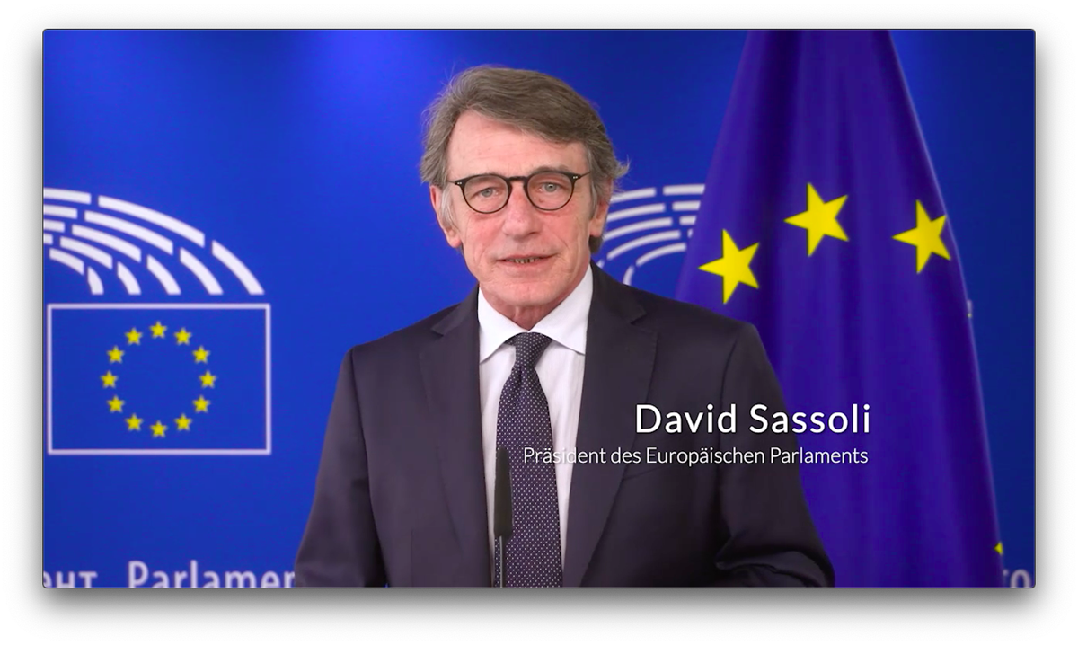 David Sassoli, Präsident des europäischen Parlaments