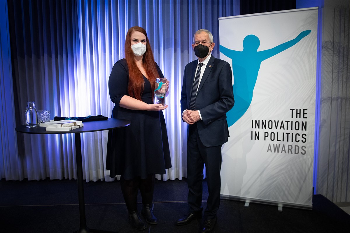 Verleihung der Innovation in Politics Awards in der Kategorie Bildung