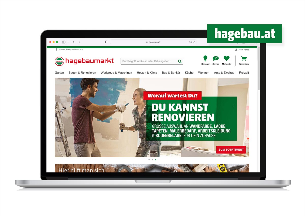 hagebau launcht österreichweiten Onlineshop