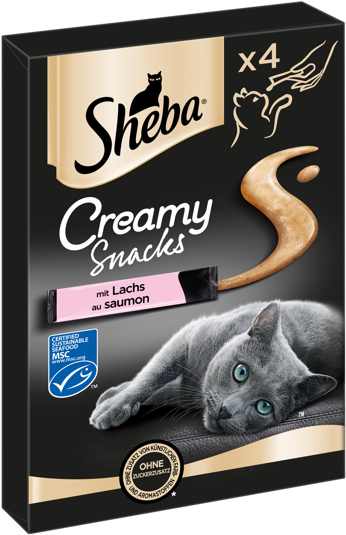 Sheba® Creamy Snacks mit Lachs