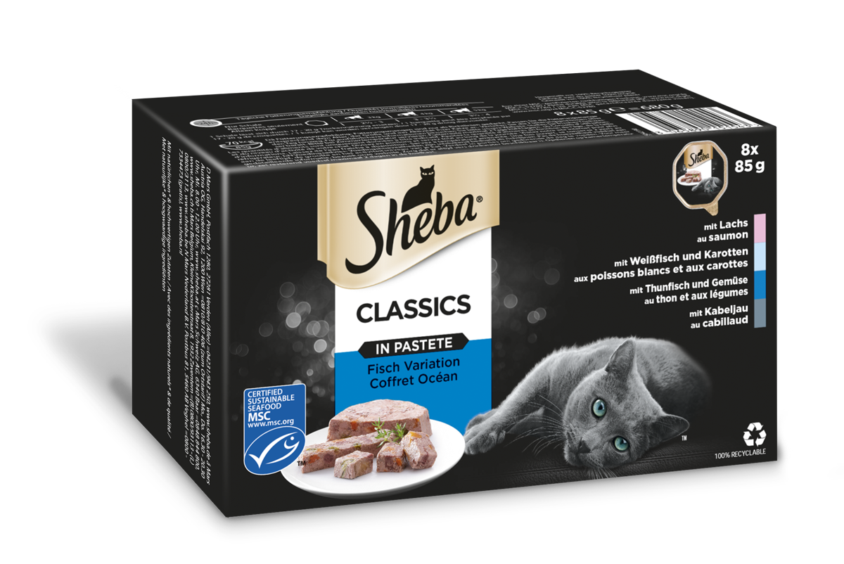 Sheba® Classics in Pastete Fisch Variation