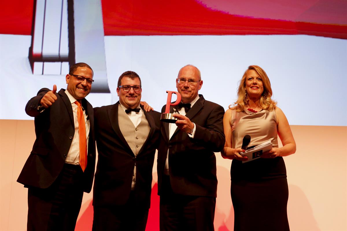 Am Foto vlnr: Dr. Mohamed-Ali Ibrahim, Leiter Skills-Center Arab Word; Jürgen H. Gangoly, Managing Partner The Skills Group; Dr. Rudolf Beck, Beck Krist Bubits & Partner, Barbara Schöneberger, Moderatorin des Abends.