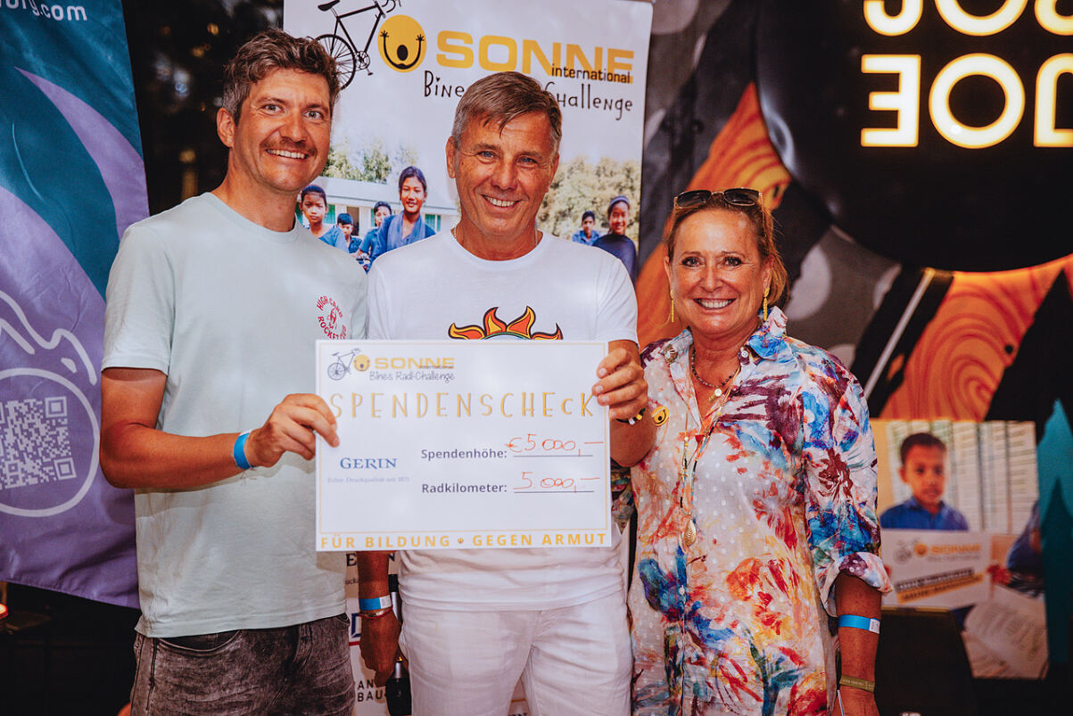 Bines Radl-Challenge 2025 für SONNE-International