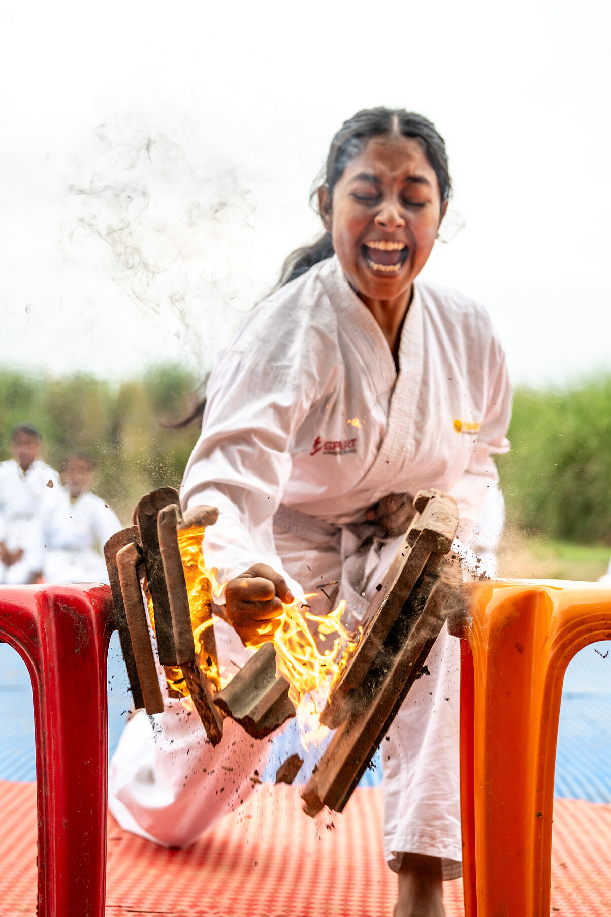Impressionen vom Sportfest in Basadhi, Indien