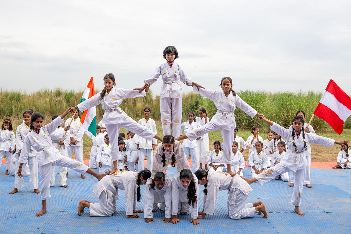 Impressionen vom Sportfest in Basadhi, Indien